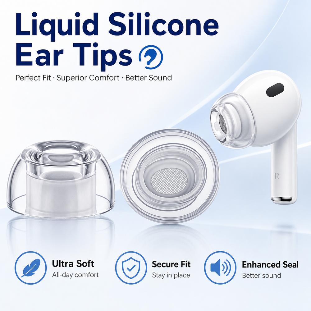 1/2/3 пары прозрачных силиконо – обзор и цена Silicone Ear Tip Replacement