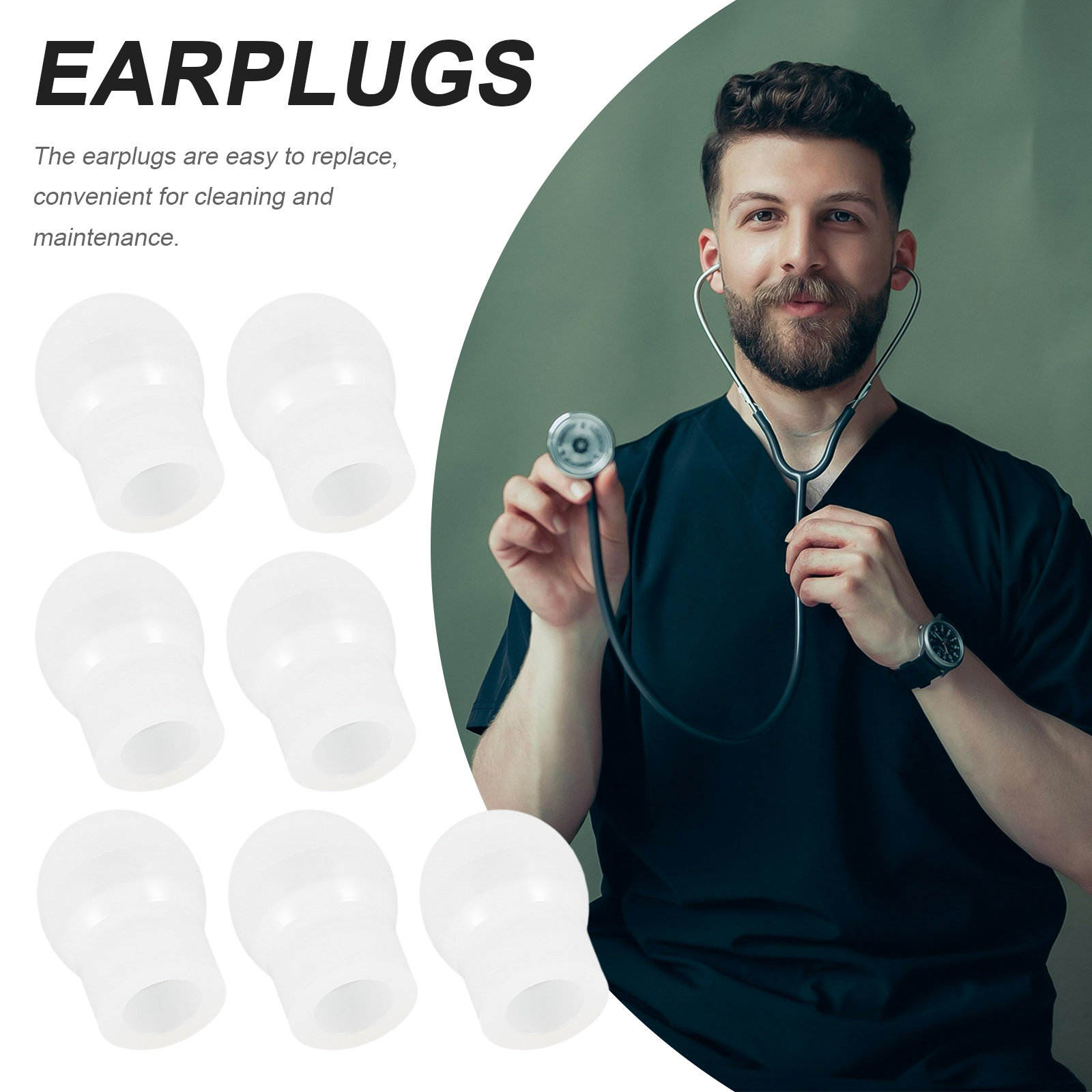 8 шт. сменных силиконовых наса – обзор и цена Silicone Ear Tip Replacement